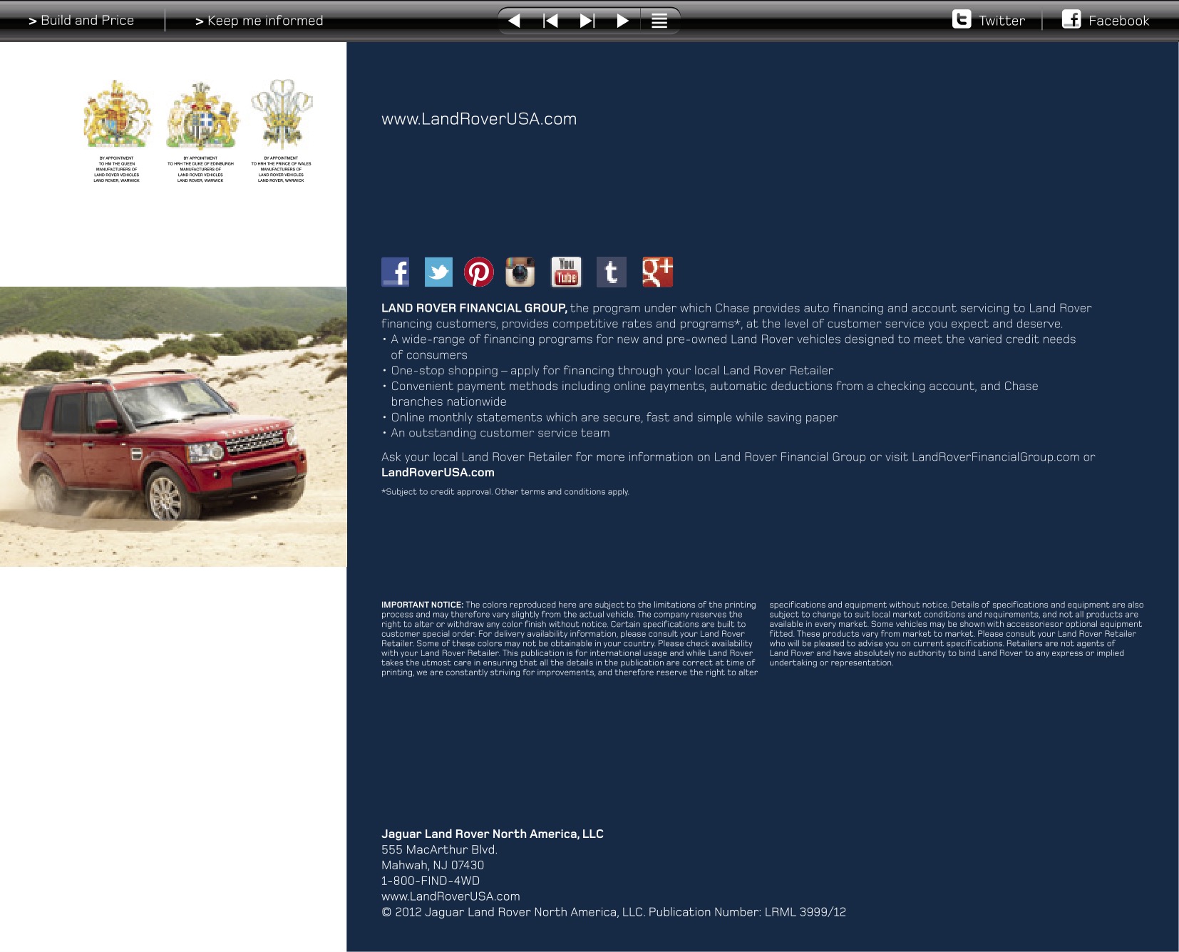 2013 Land Rover LR4 Brochure Page 3